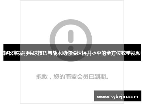 轻松掌握羽毛球技巧与战术助你快速提升水平的全方位教学视频